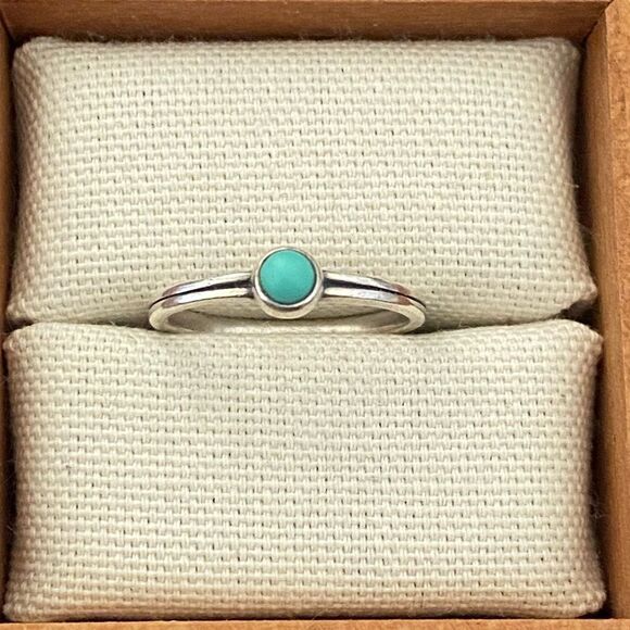 James Avery Retired Turquoise Stacker Ring - Picture 1 of 3